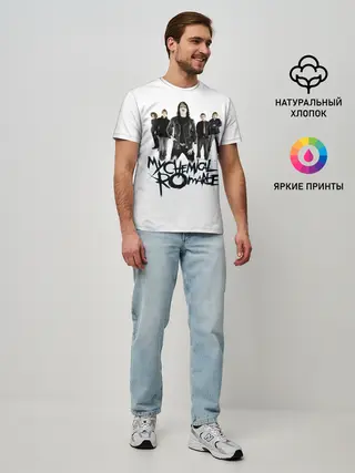 Мужская базовая футболка / Участники группы My Chemical Romance