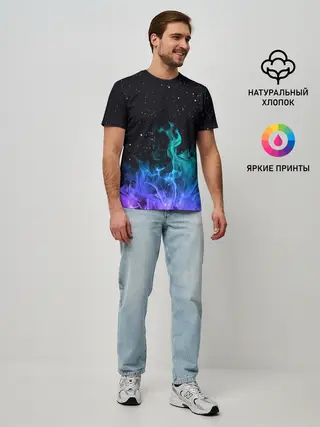 Мужская базовая футболка / Перламутровый огонь