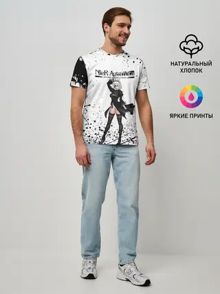 Мужская базовая футболка / Nier Automata | YoRHa