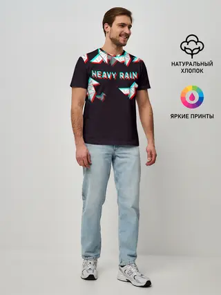 Мужская базовая футболка / Heavy Rain