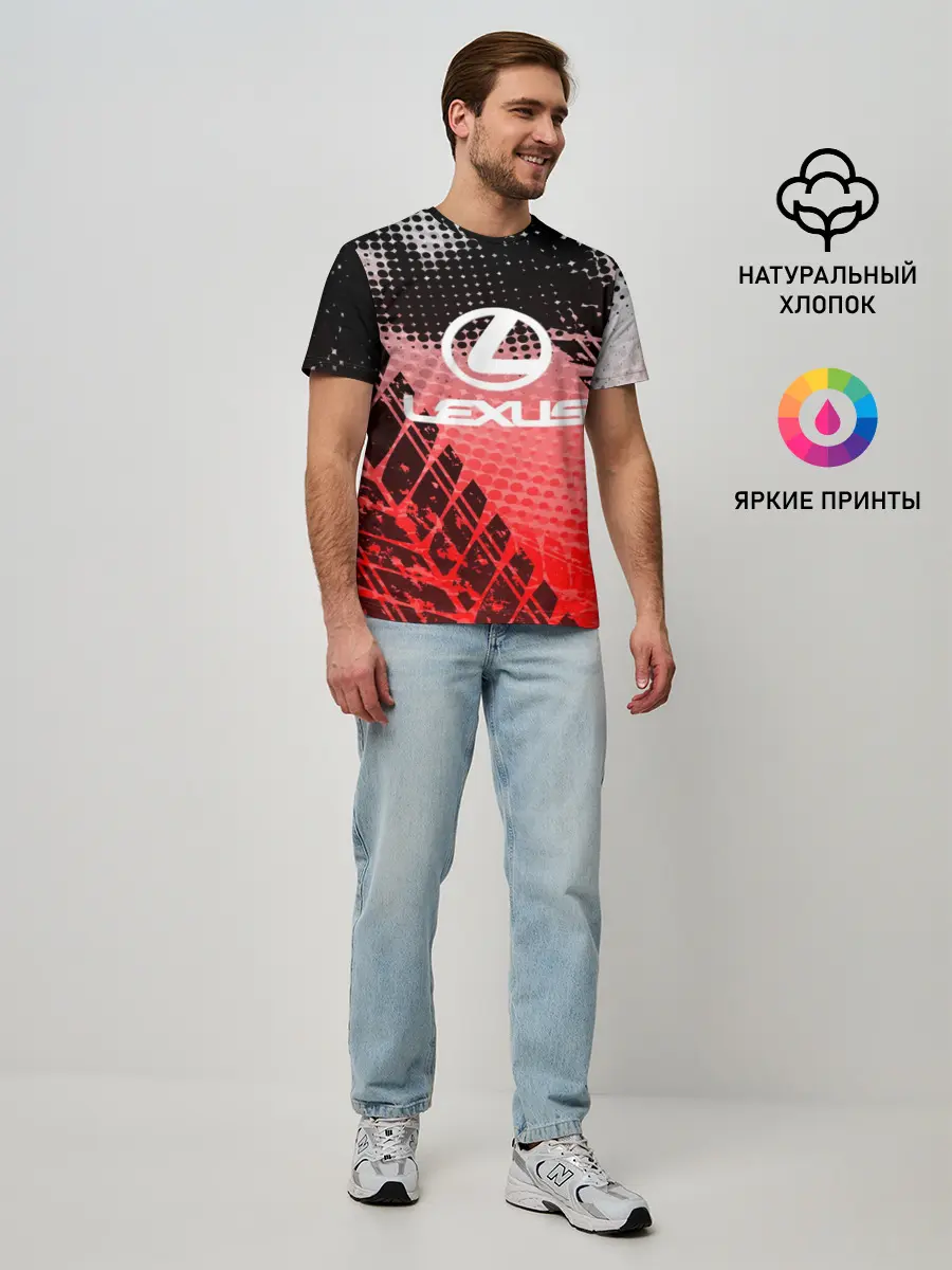Мужская базовая футболка / Lexus sport auto motors