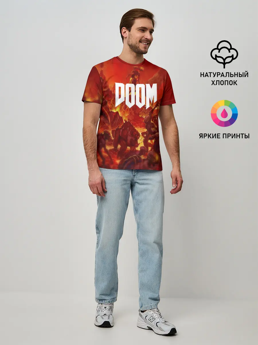 Мужская базовая футболка / DOOM