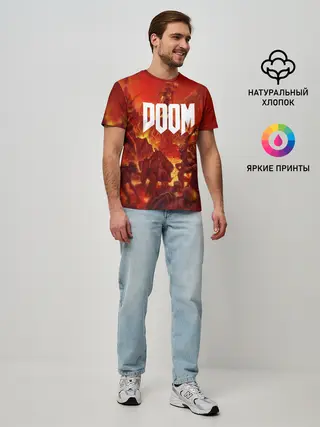 Мужская базовая футболка / DOOM