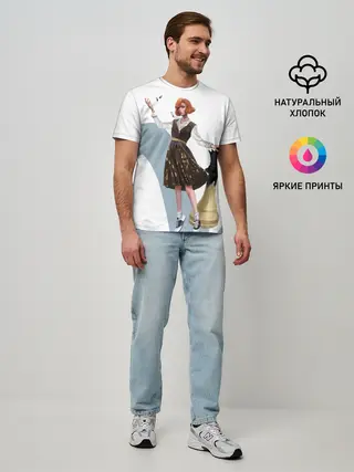 Мужская базовая футболка / Ход Королевы