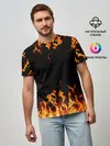 Мужская базовая футболка / FIRE | ОГОНЬ