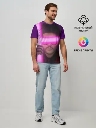 Мужская базовая футболка / The Weeknd - Blinding Lights