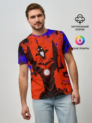 Мужская базовая футболка / Евангелион | Evangelion