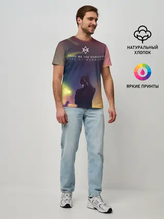 Мужская базовая футболка / Live at Wembley BMTH