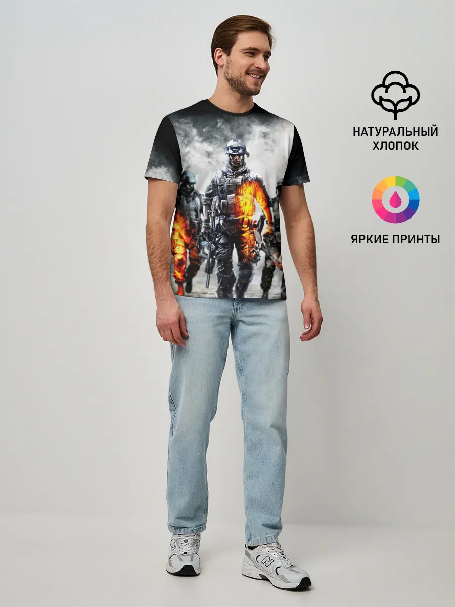 Мужская базовая футболка / Battlefield | Батлфилд