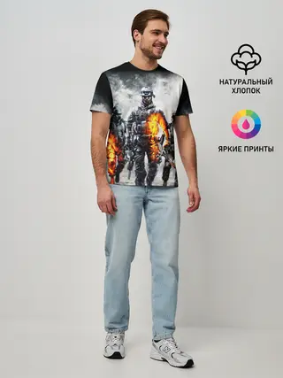 Мужская базовая футболка / Battlefield | Батлфилд