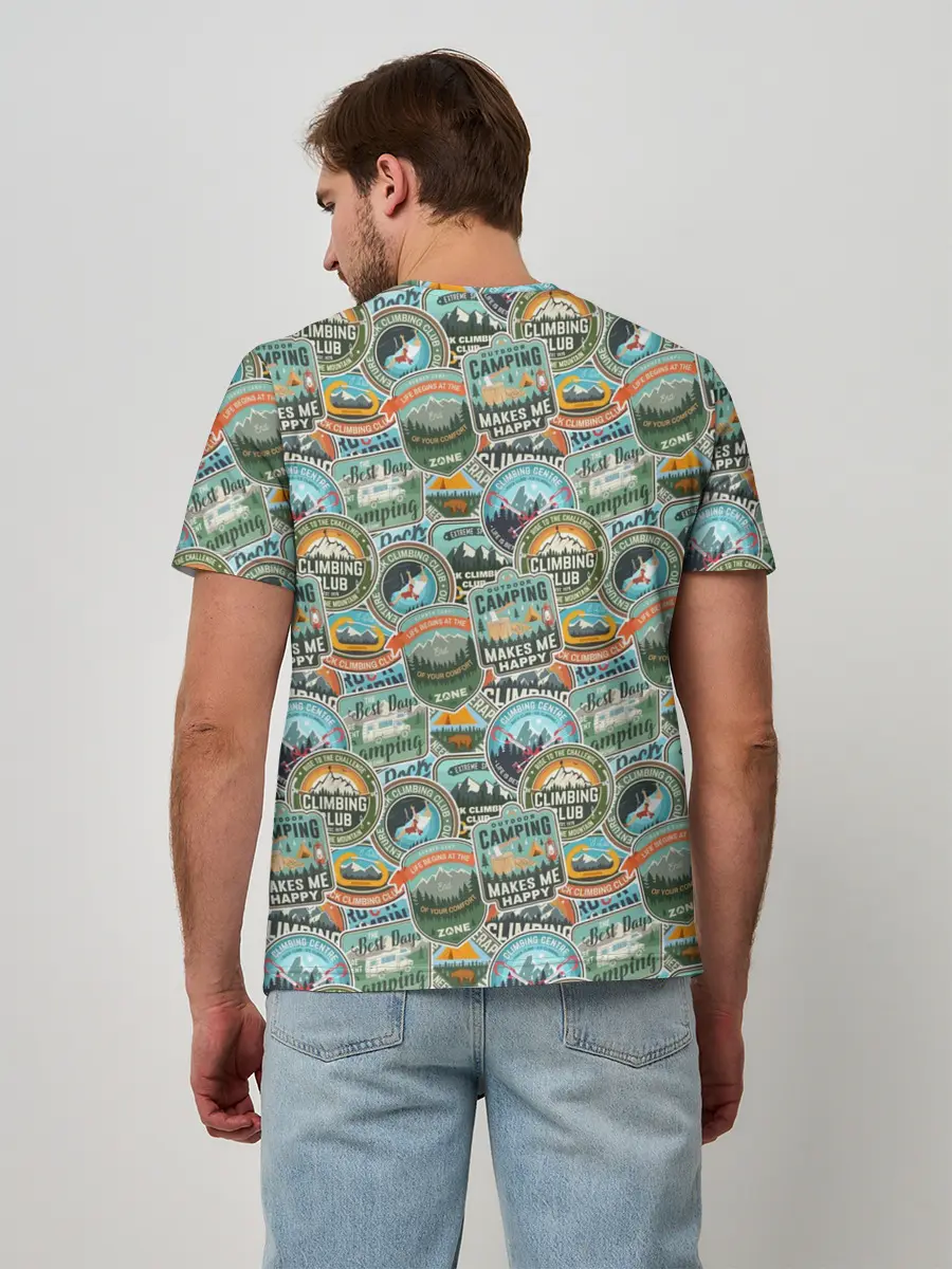 Мужская базовая футболка / Альпинизм
