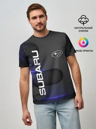 Мужская базовая футболка / SUBARU