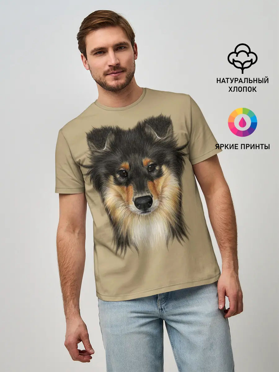 Мужская базовая футболка / Sheltie