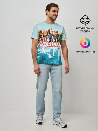 Мужская базовая футболка / ROBLOX [5]