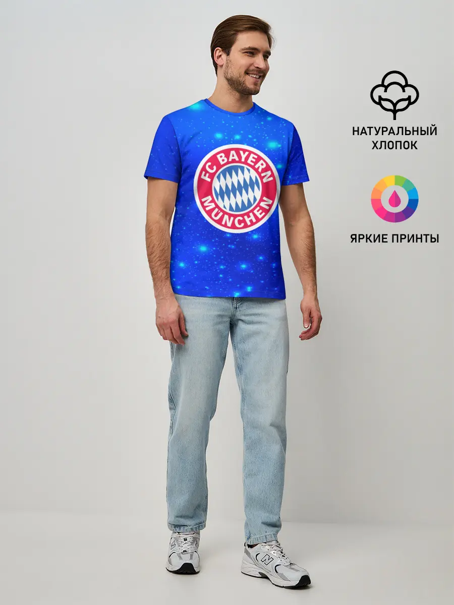 Мужская базовая футболка / FC Bayern Munchen space 2018