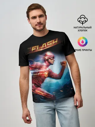 Мужская базовая футболка / The Flash