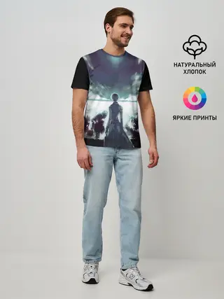 Мужская базовая футболка / Ken Kaneki смотрит в даль