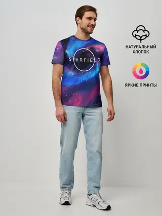 Мужская базовая футболка / Starfield / Старфилд