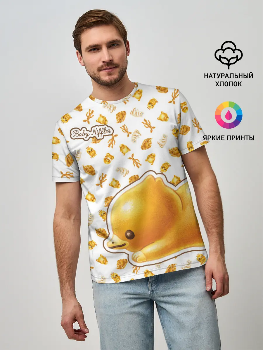 Мужская базовая футболка / Baby Niffler Sticker