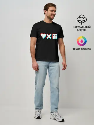 Мужская базовая футболка / Любовь, смерть и роботы