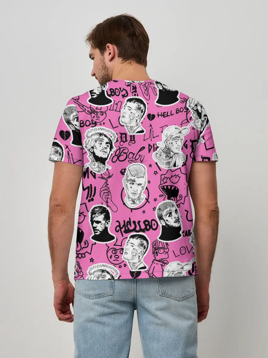 Мужская базовая футболка / LIL PEEP