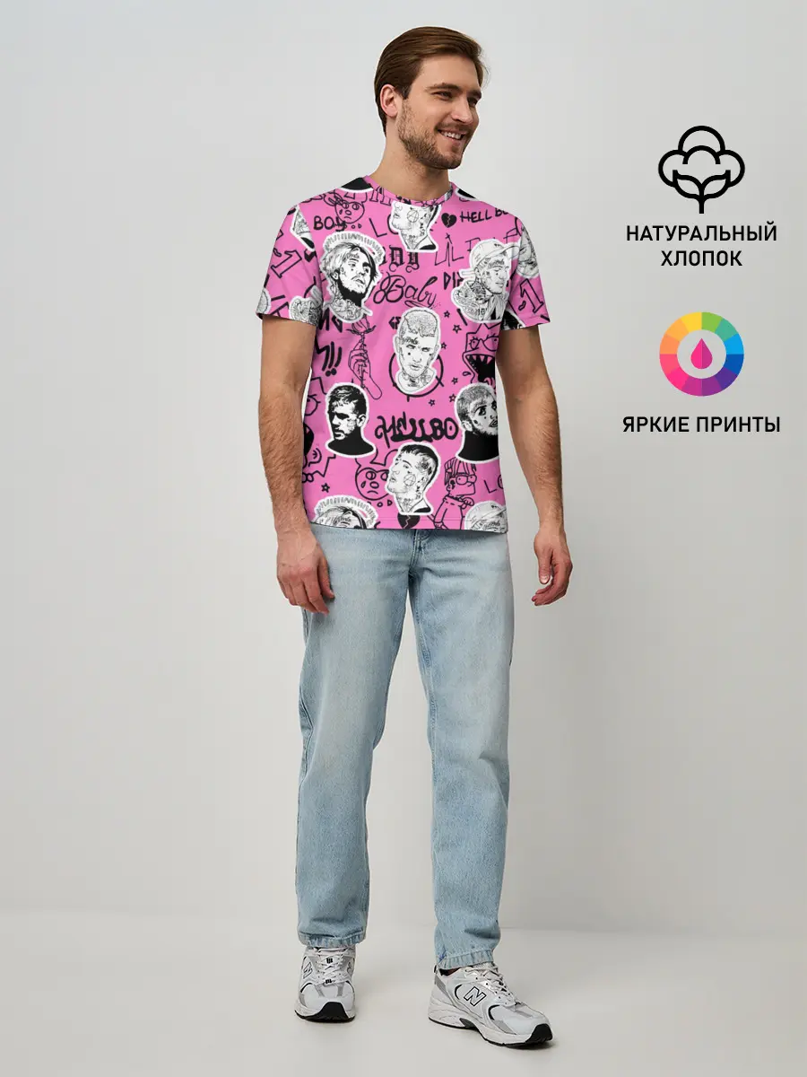 Мужская базовая футболка / LIL PEEP