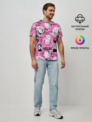 Мужская базовая футболка / LIL PEEP