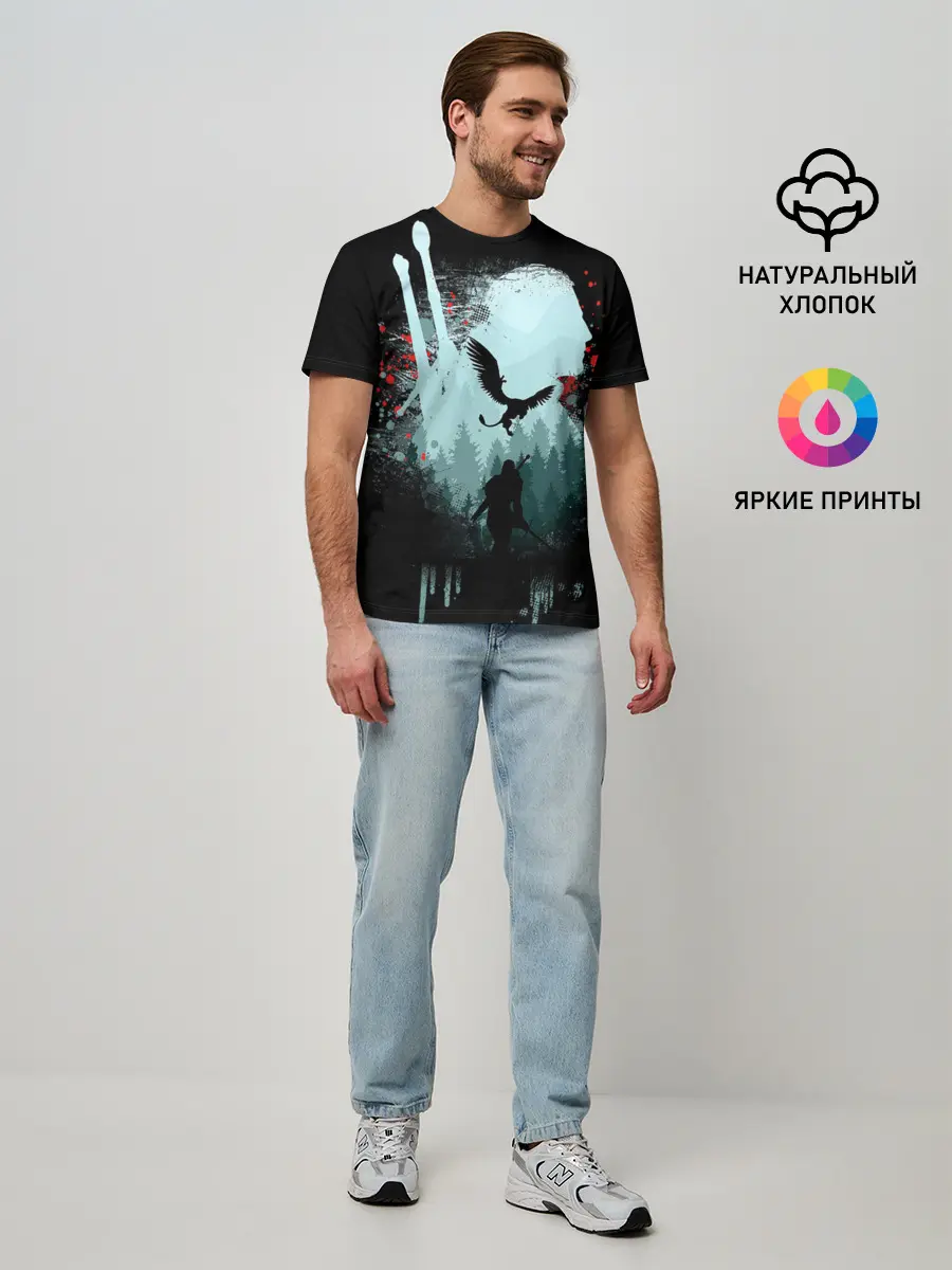 Мужская базовая футболка / Ведьмак 3: Дикая Охота