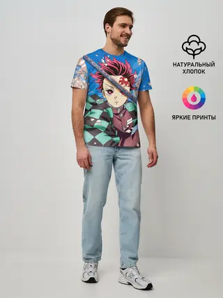 Мужская базовая футболка / КЛИНОК РАССЕКАЮЩИЙ ДЕМОНОВ