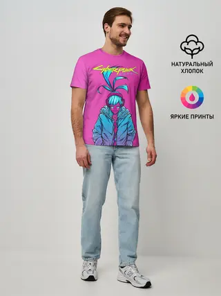 Мужская базовая футболка / Cyberpunk 2077