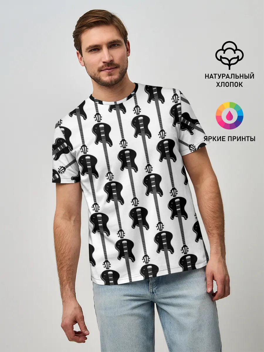 Мужская базовая футболка / GUITAR ELECTRIC