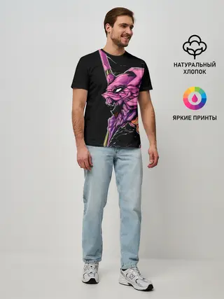 Мужская базовая футболка / Evangelion. Eva 01