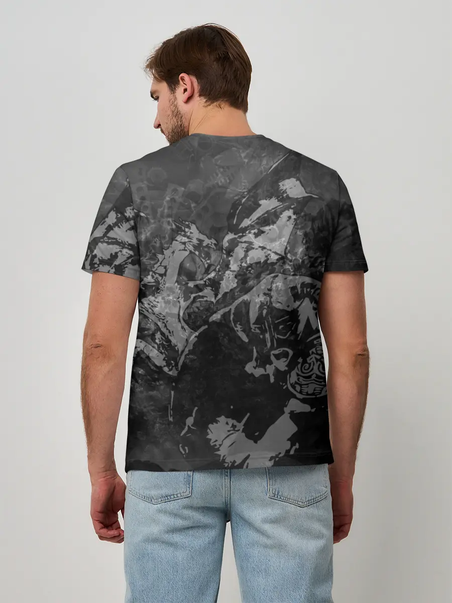 Мужская базовая футболка / Battle with the dragon / TES