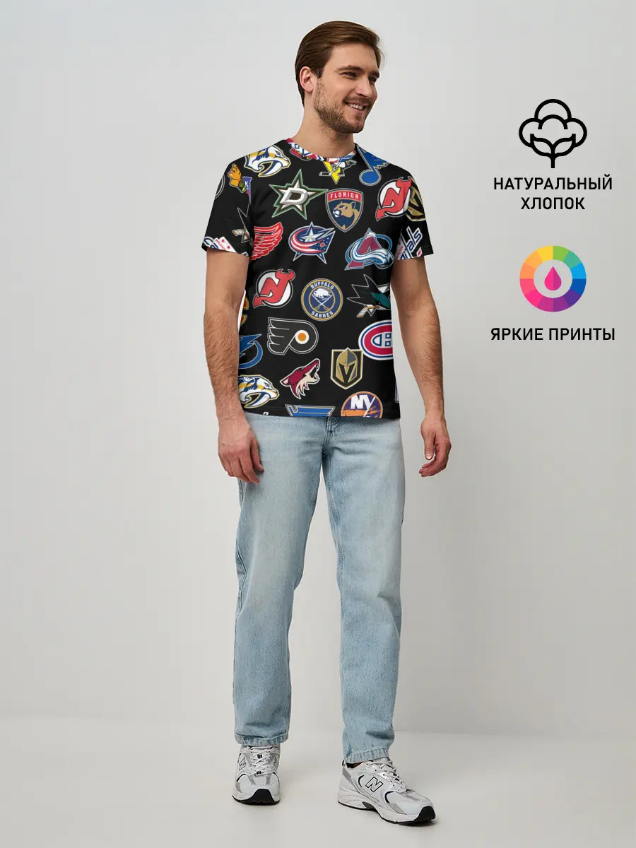 Мужская базовая футболка / NBA PATTERN