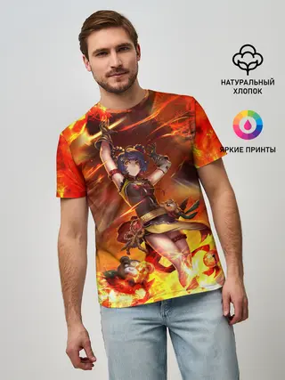 Мужская базовая футболка / Сян Лин | Genshin Impact