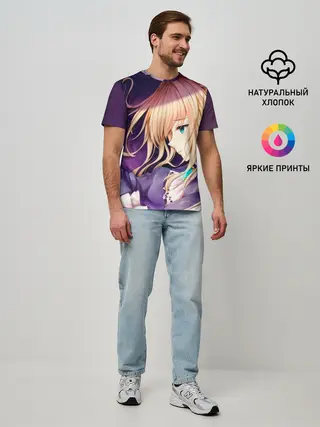 Мужская базовая футболка / Violet Evergarden