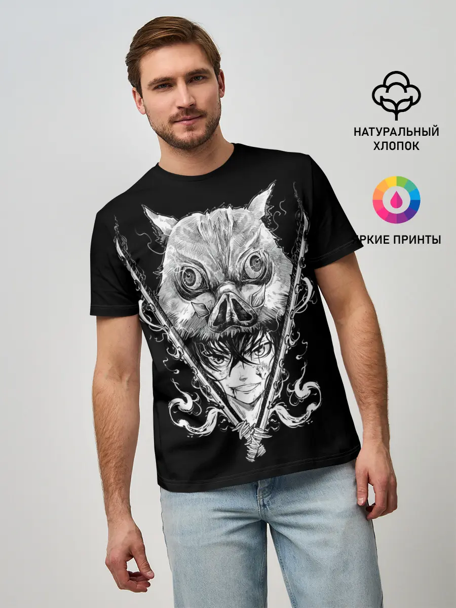 Мужская базовая футболка / Клинок рассекающий демонов Ино