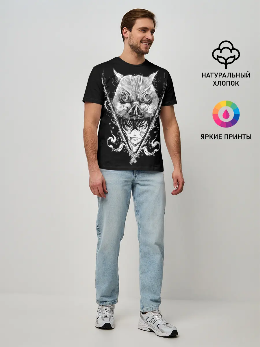 Мужская базовая футболка / Клинок рассекающий демонов Ино