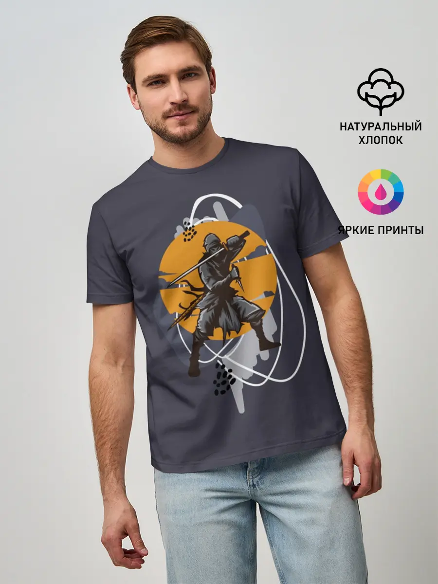 Мужская базовая футболка / Ниндзя