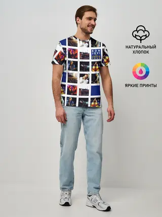 Мужская базовая футболка / The Crush Tour - Bon Jovi