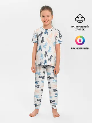 Детская пижама с брюками / Знаки победы
