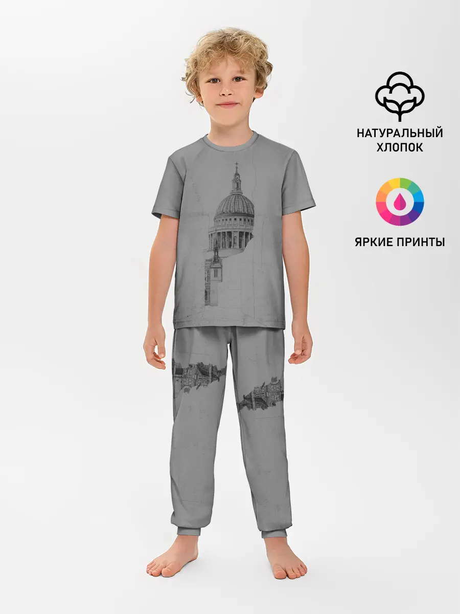 Детская пижама с брюками / собор