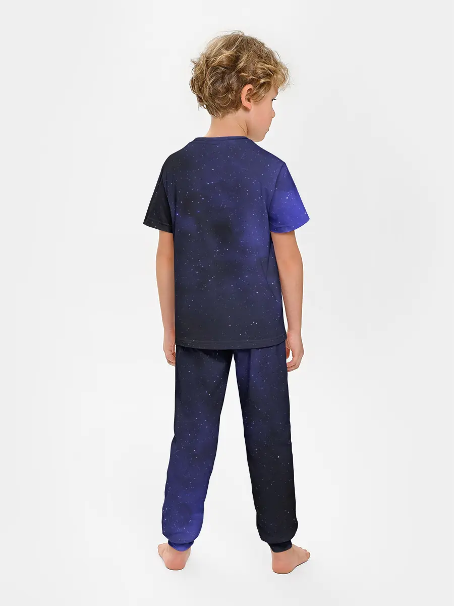 Детская пижама с брюками / Космос