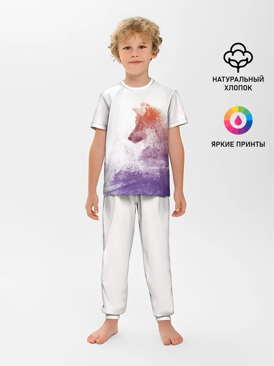 Детская пижама с брюками / ВОЛК