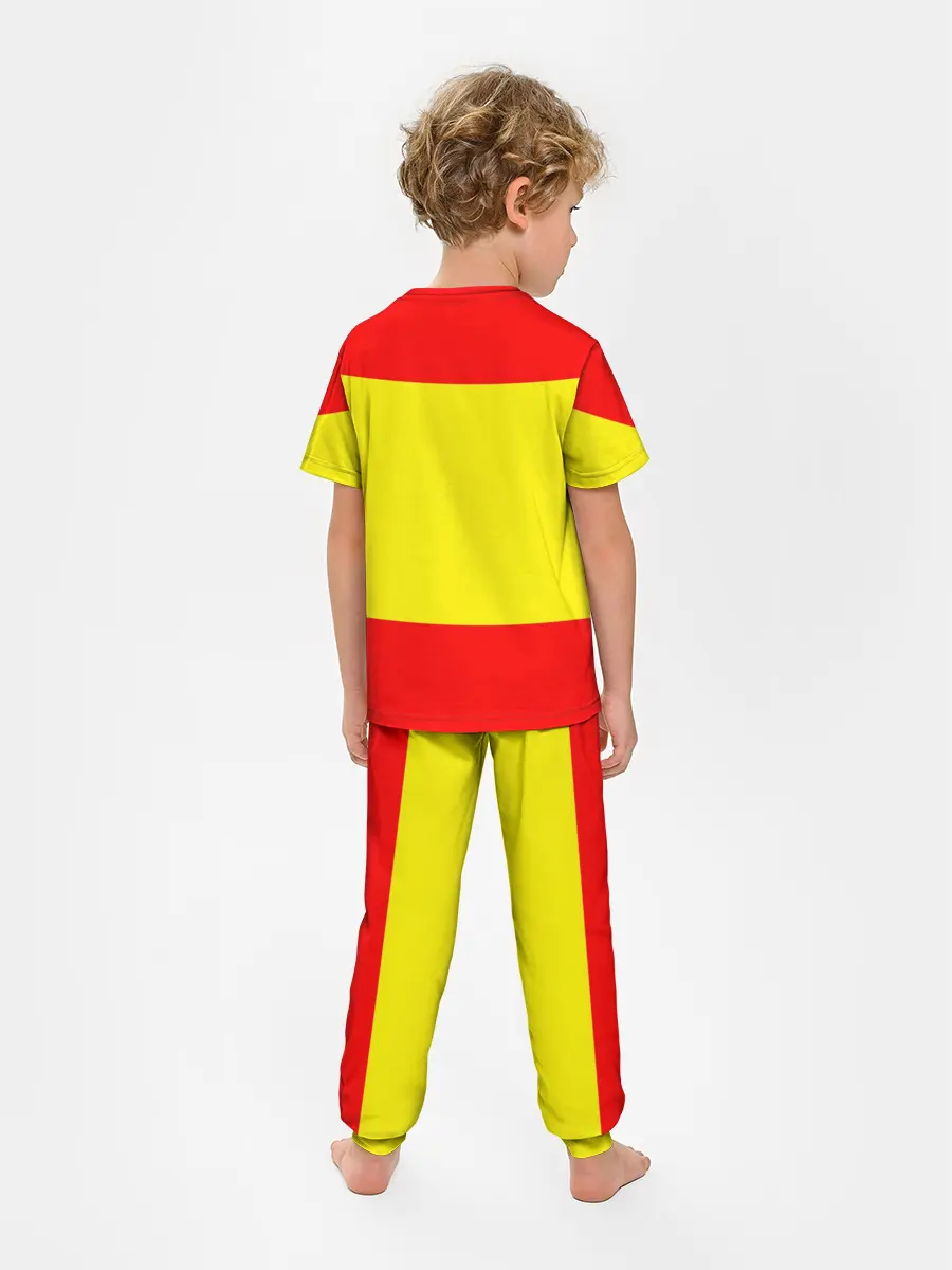 Детская пижама с брюками / Сборная Испании флаг
