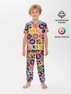 Детская пижама с брюками / Тропические соты