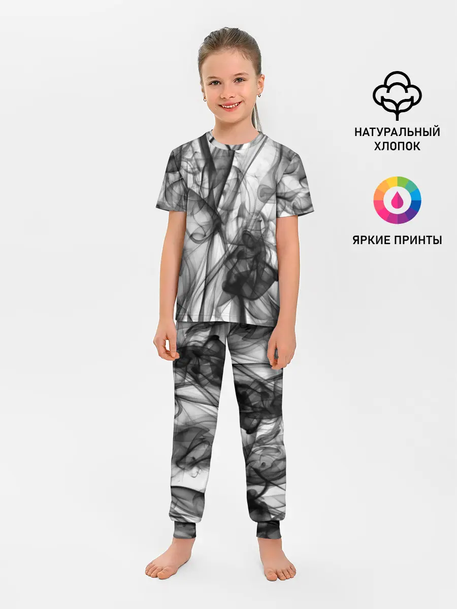 Детская пижама с брюками / SMOKE ABSTRACTION