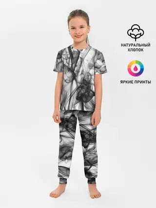 Детская пижама с брюками / SMOKE ABSTRACTION
