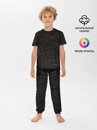 Детская пижама с брюками / Квадрат Малевича как фон