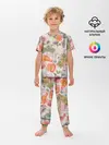Детская пижама с брюками / Цветы